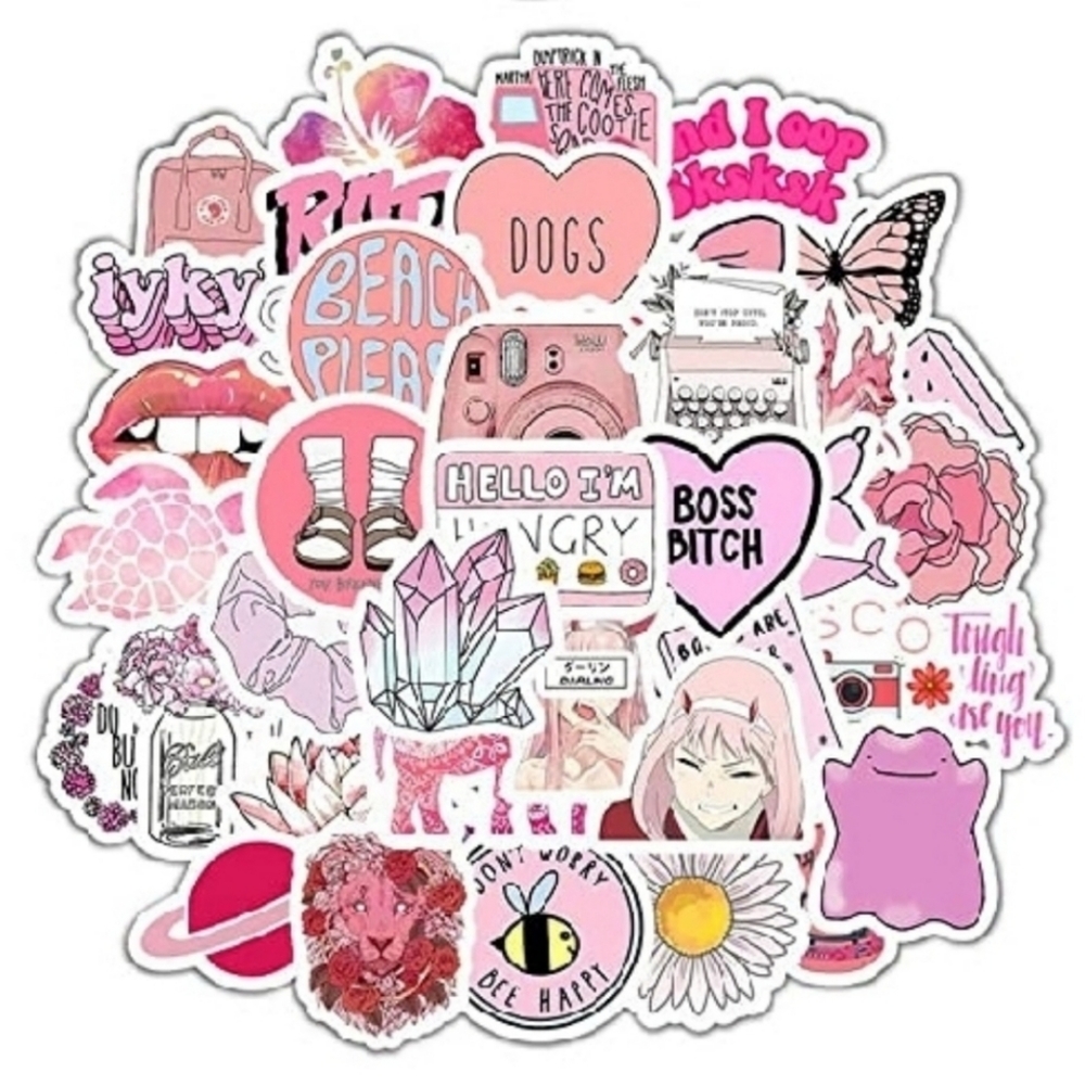 50 Stickers | Brand New | NO Repeats | Waterproof | Durable | Reusable